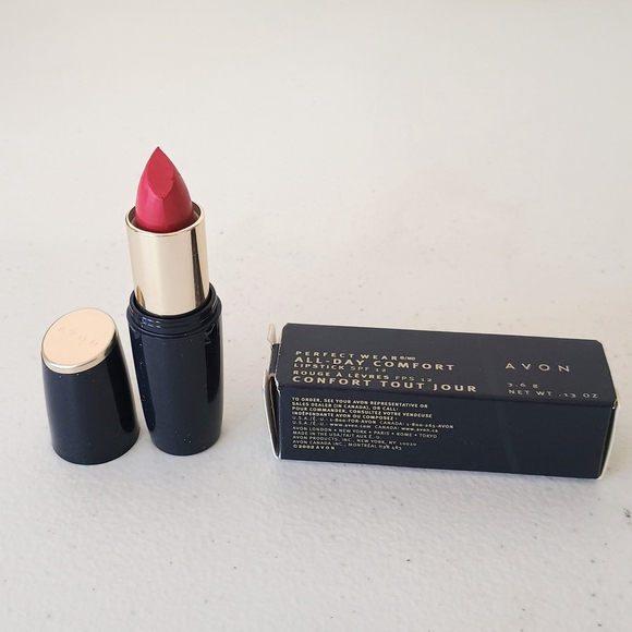 NOS 2002 Avon Perfect Wear All Day Comfort Lipstick SPF12 Perfect Ruby - Picture 1 of 4